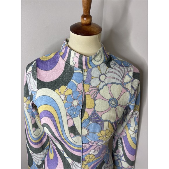 Damson Madder Peggy Psych Long Sleeve Top in Purple Sz 6 - Picture 7 of 10